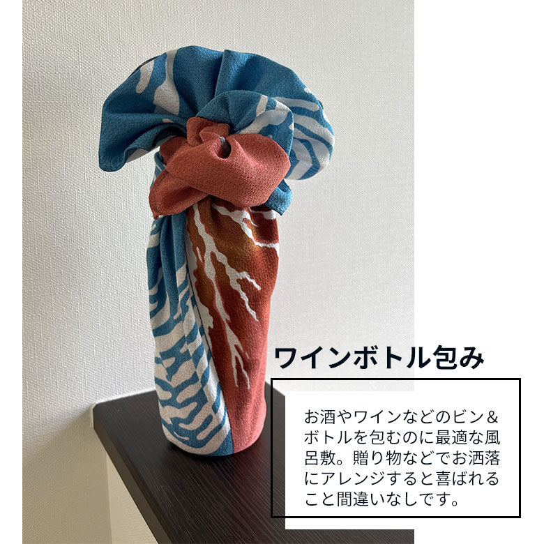 Furoshiki (Japanese wrapping cloth) with Ukiyo-e print