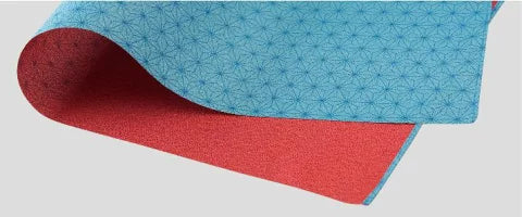 風呂敷 おしゃれ 日本製 京都 furoshiki ふろしき ポリエステル 一越織 両面染 二巾 ( 70cm × 70cm ) 麻の葉 ( 表 ) ちりめん ( 裏 )
