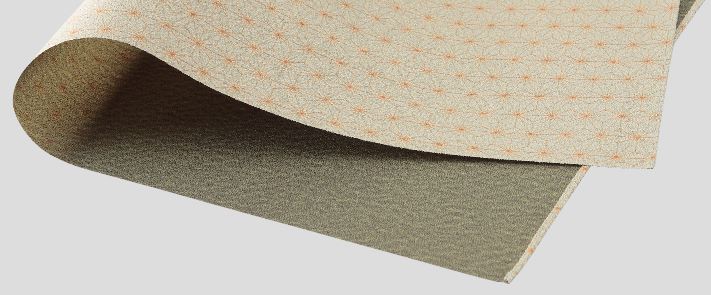 Stylish Furoshiki (Japanese-made furoshiki) from Kyoto. Polyester furoshiki, woven with a single weave, double-sided dyeing, 48 x 50cm wide. Features a hemp leaf pattern on the front and crepe fabric on the back.