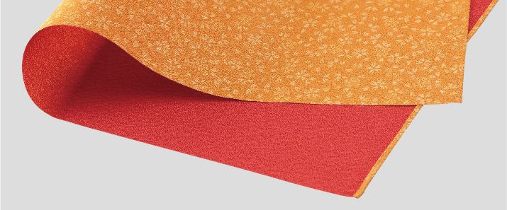 風呂敷 おしゃれ 日本製 京都 furoshiki ふろしき ポリエステル 一越織 両面染 二巾 ( 70cm × 70cm ) 小桜 ( 表 ) ちりめん ( 裏 )