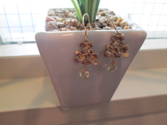 Lemon Quartz Earrings, 14kgf, One-of-a-kind, Kimono/Yukata, Summer Festival