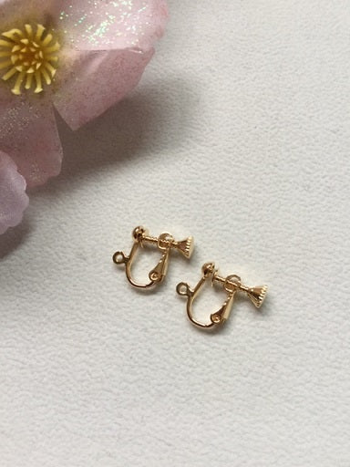 ピアス 14kgf ピンクシェル さくら 桜 フラワー 春