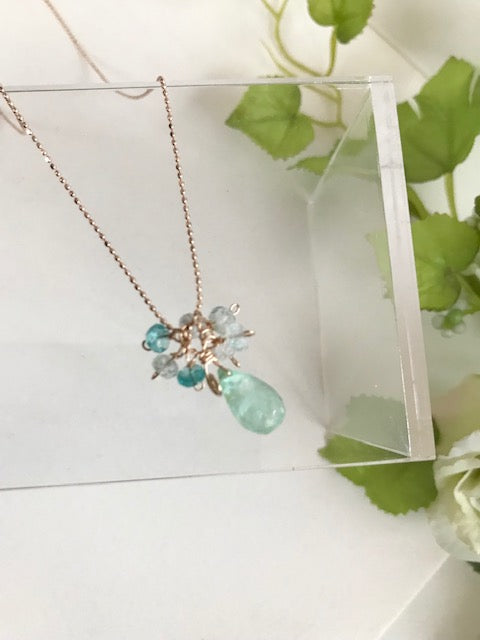 K18 エメラルド ネックレス ブリオレットカット 誕生石 5月