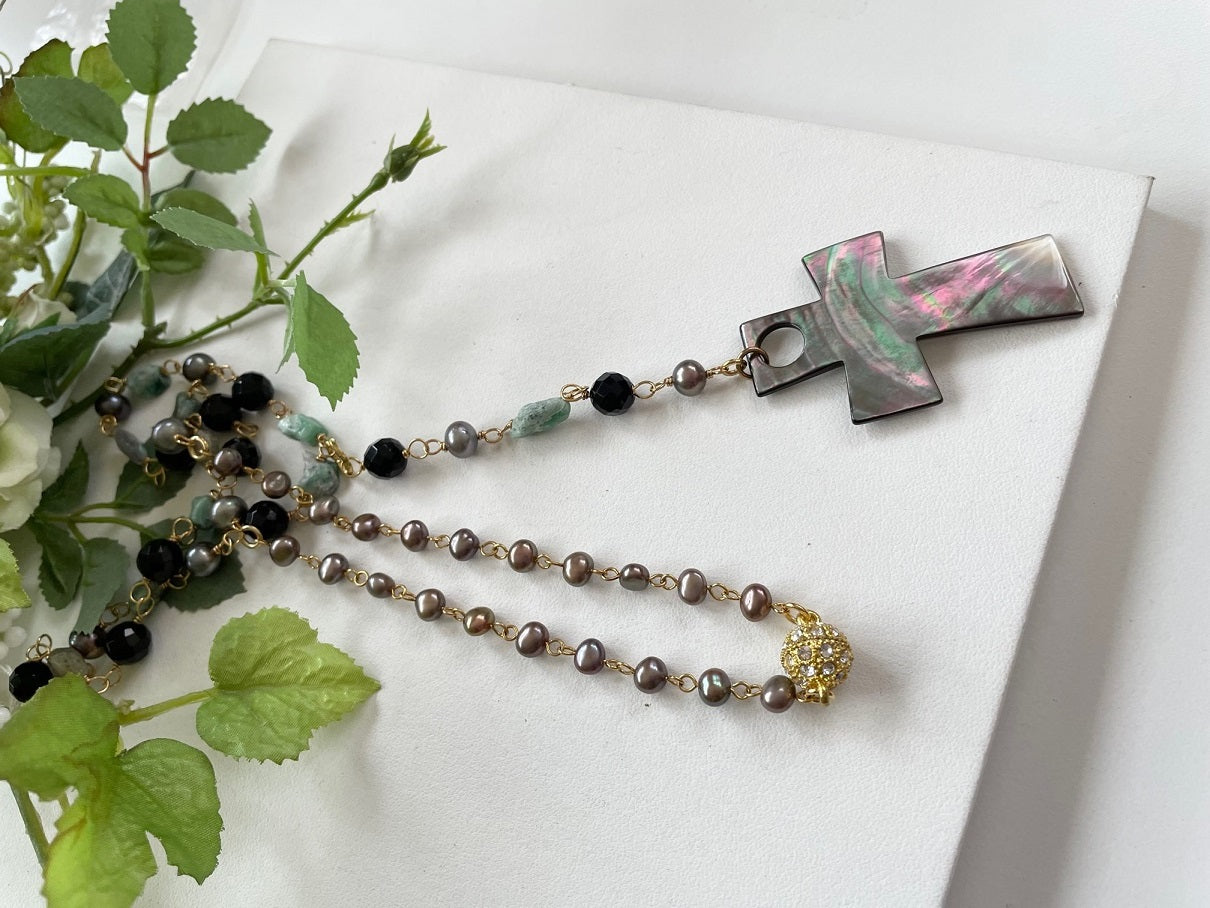 ネックレス 天然石 5種類 ハンドメイド