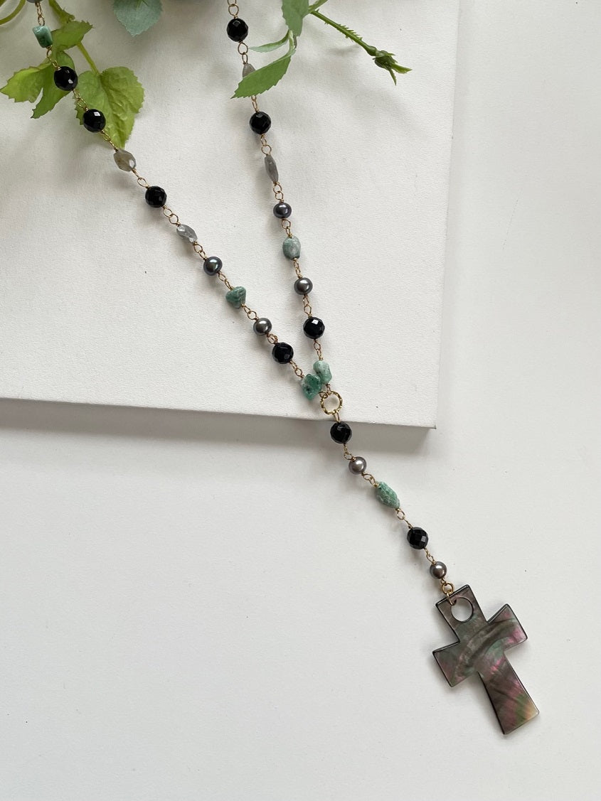 ネックレス 天然石 5種類 ハンドメイド