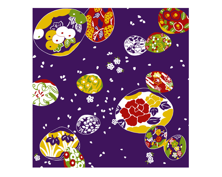 Kaiawase 24-width Cotton Furoshiki, 100% Cotton, 92cm x 94cm