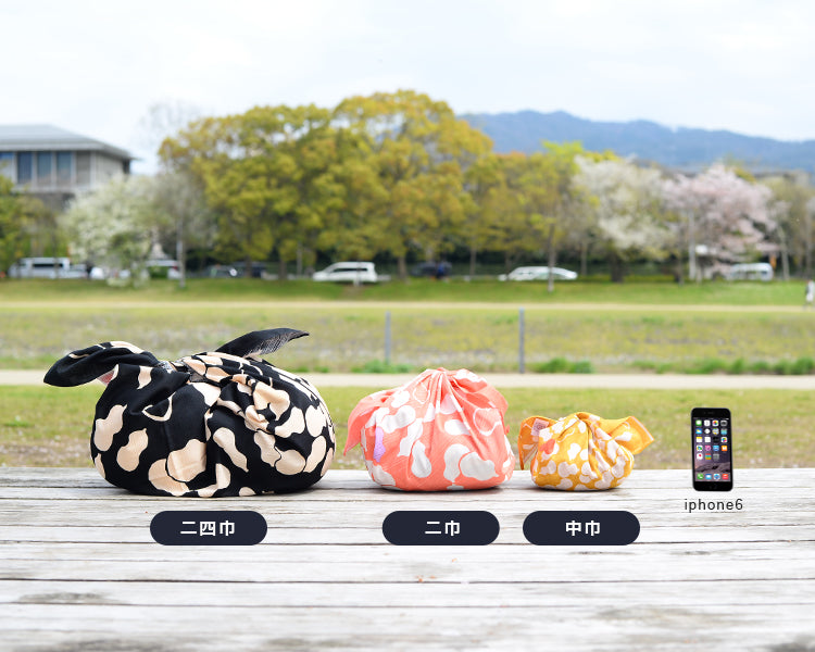 Kaiawase 24-width Cotton Furoshiki, 100% Cotton, 92cm x 94cm